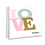 Cuaderno A5 Triunfante Rose 1 Tapa Dura Con Espiral X80Hr